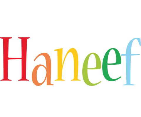 Haneef birthday logo