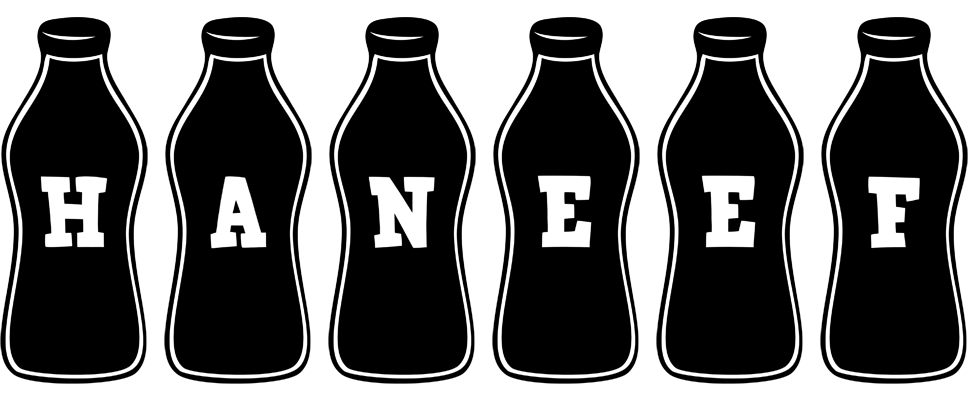 Haneef bottle logo