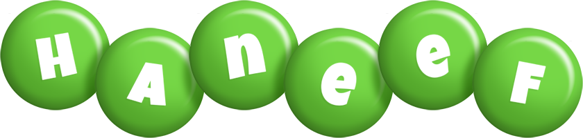 Haneef candy-green logo