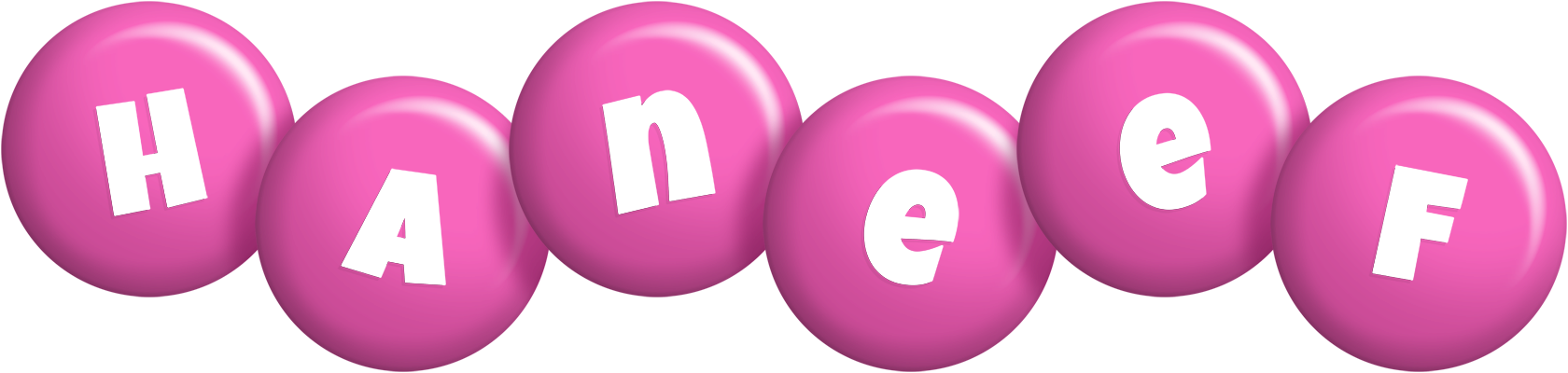 Haneef candy-pink logo