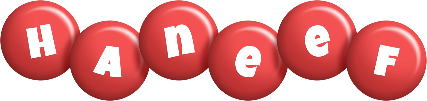 Haneef candy-red logo