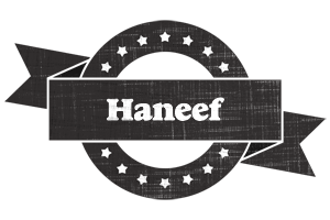 Haneef grunge logo