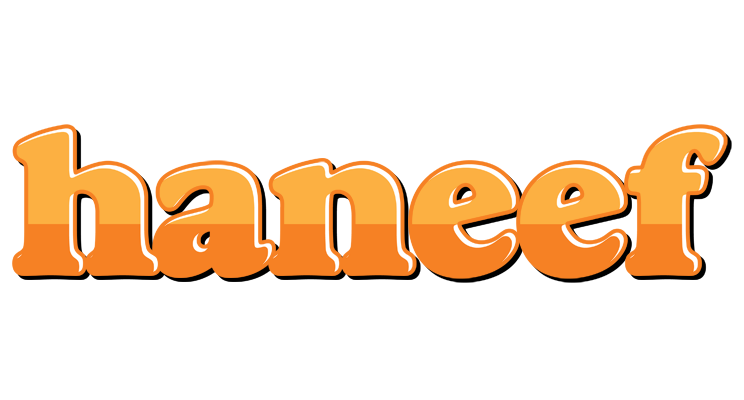 Haneef orange logo