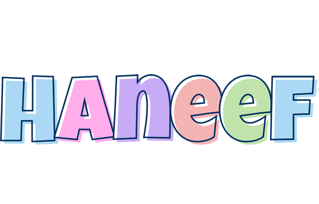 Haneef pastel logo