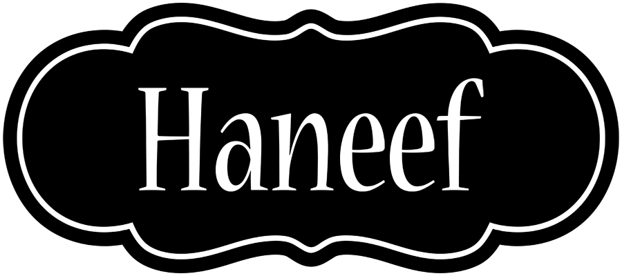 Haneef welcome logo
