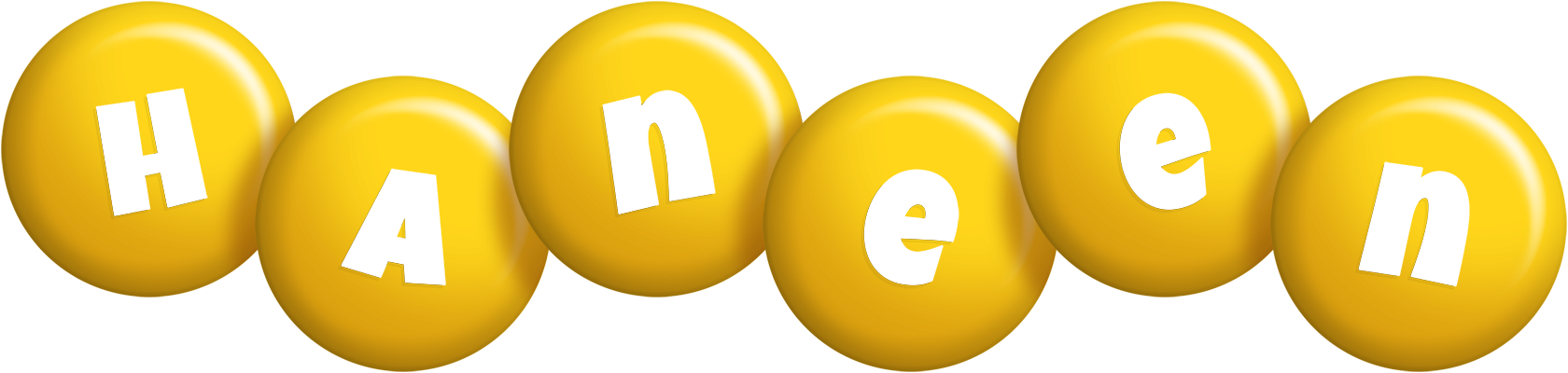 Haneen candy-yellow logo