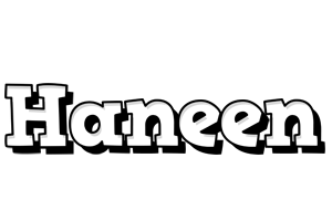 Haneen snowing logo