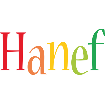 Hanef birthday logo