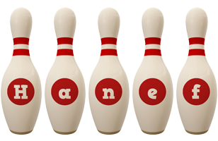 Hanef bowling-pin logo