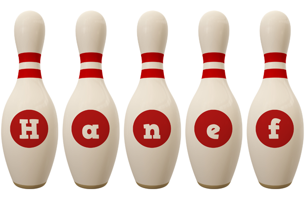 Hanef bowling-pin logo