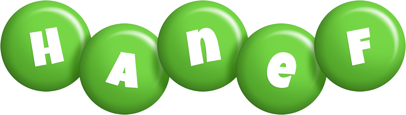 Hanef candy-green logo