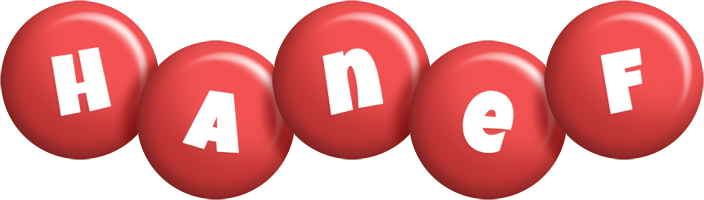 Hanef candy-red logo