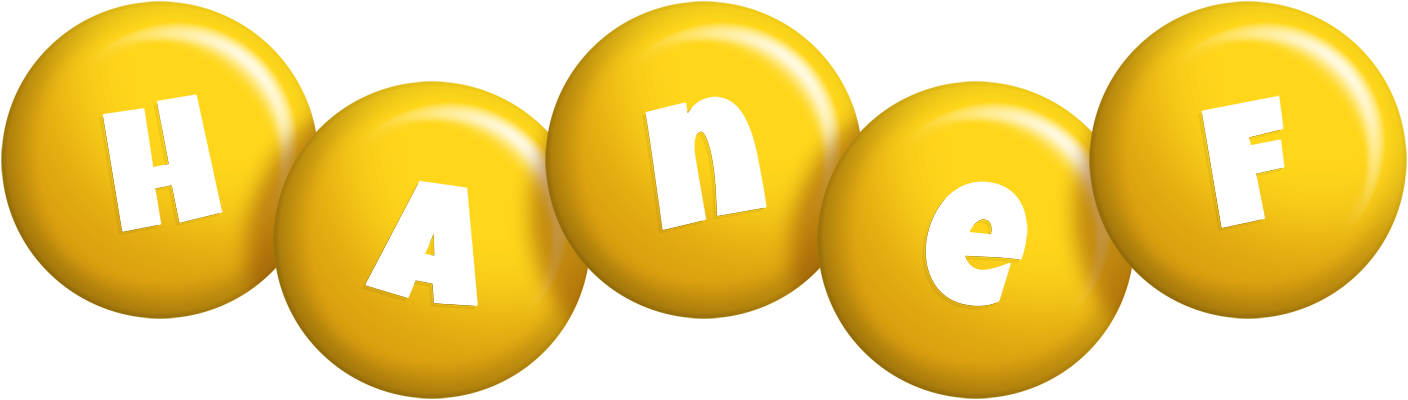 Hanef candy-yellow logo