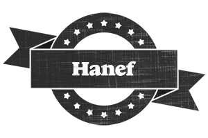 Hanef grunge logo