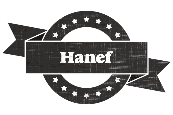 Hanef grunge logo