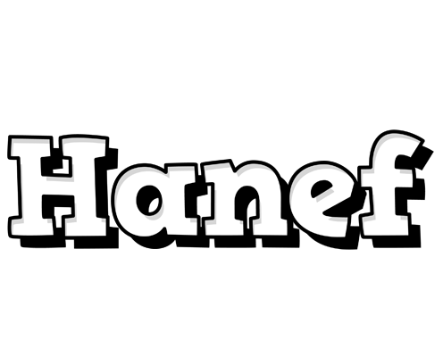 Hanef snowing logo