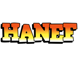 Hanef sunset logo