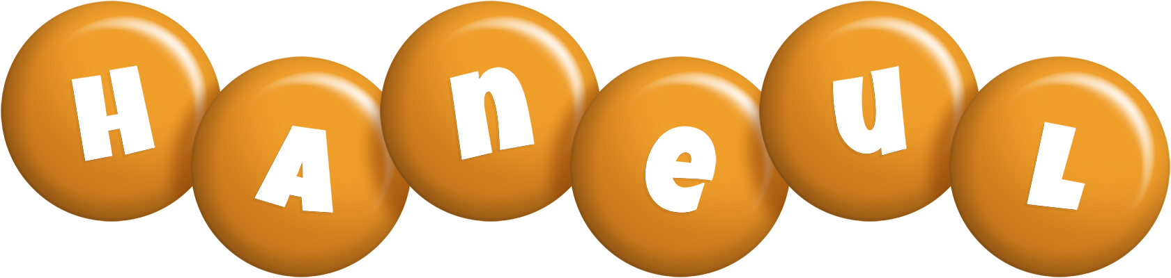 Haneul candy-orange logo