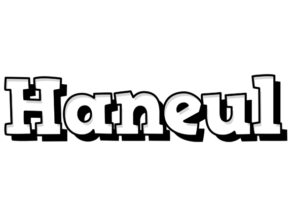 Haneul snowing logo
