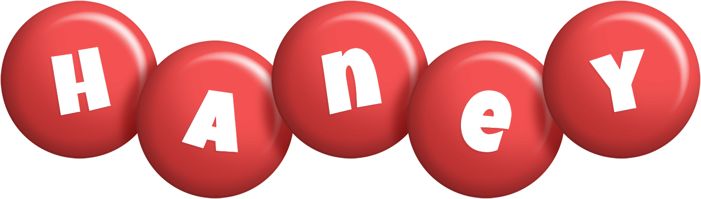 Haney candy-red logo