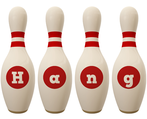 Hang bowling-pin logo