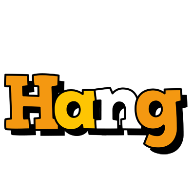 Hang cartoon logo