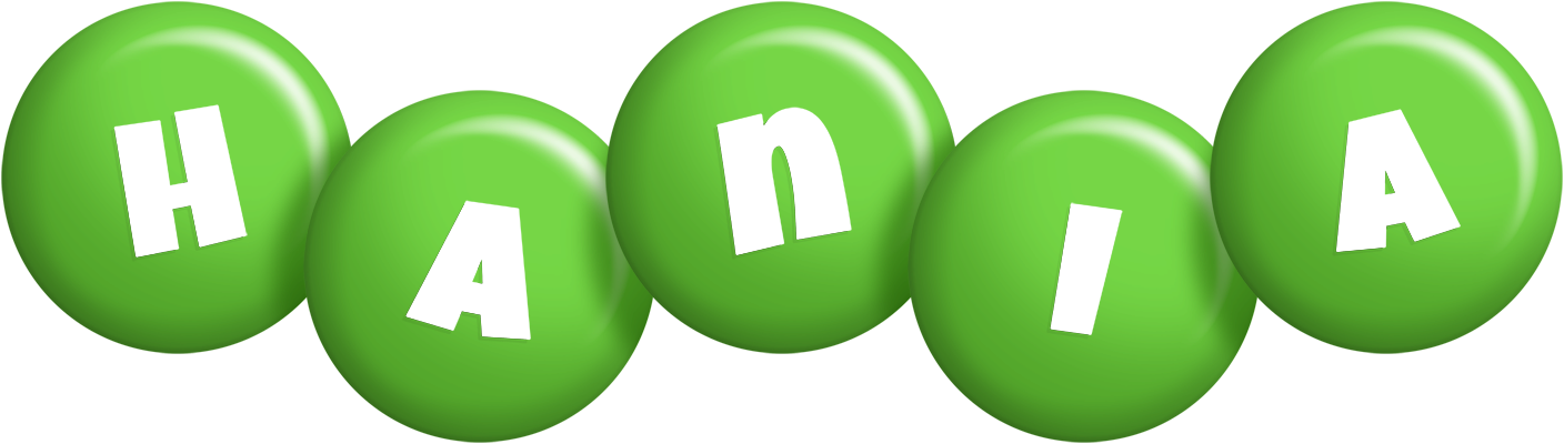 Hania candy-green logo