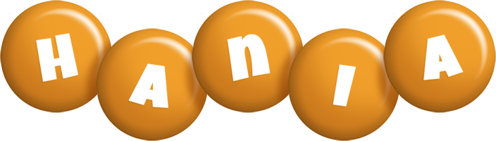 Hania candy-orange logo