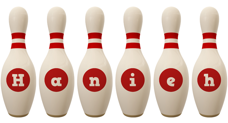 Hanieh bowling-pin logo