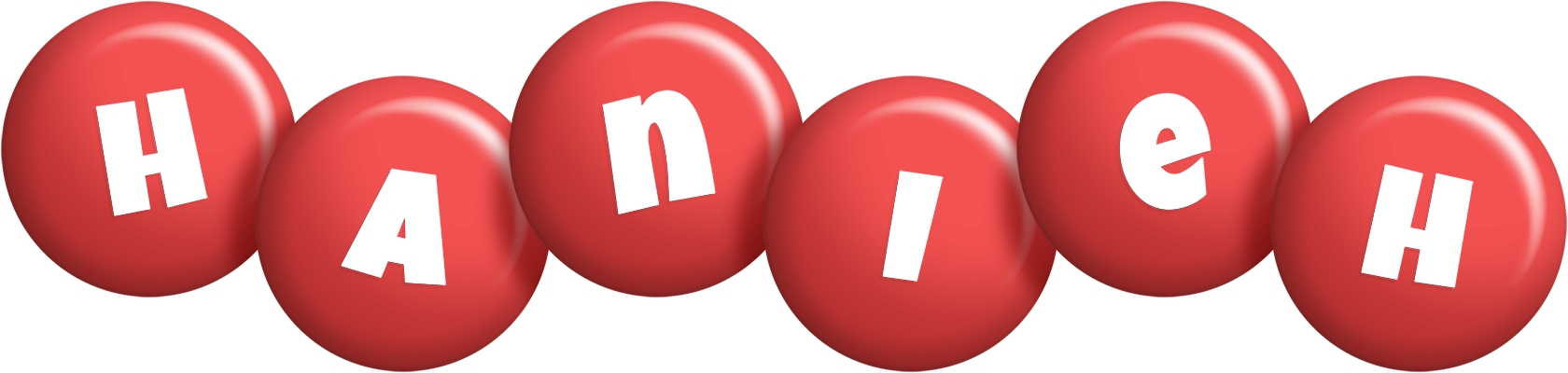Hanieh candy-red logo