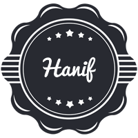 Hanif badge logo