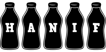 Hanif bottle logo