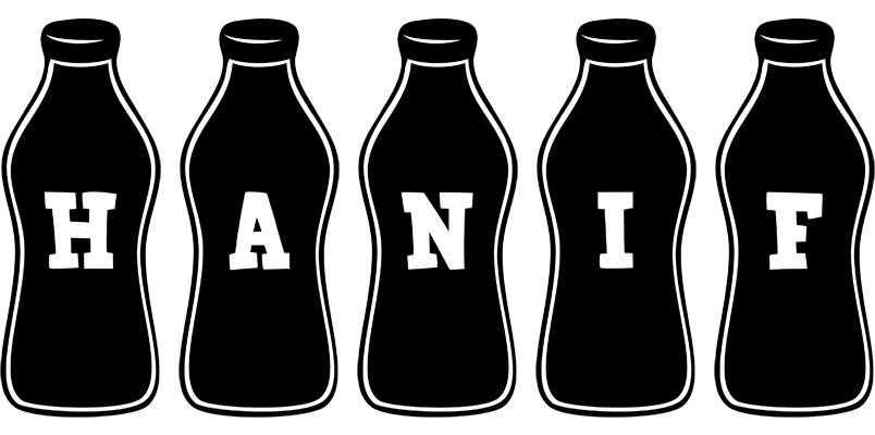 Hanif bottle logo