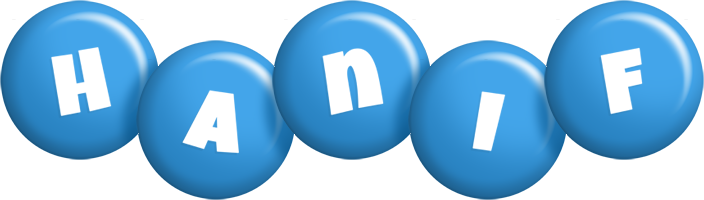Hanif candy-blue logo