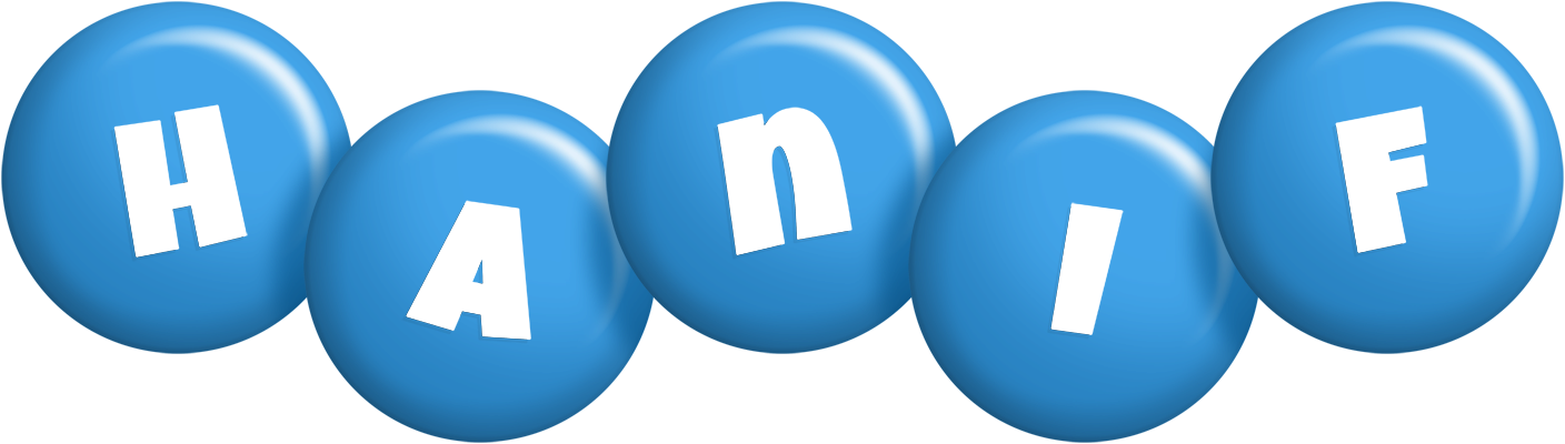 Hanif candy-blue logo