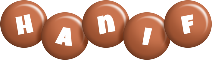 Hanif candy-brown logo