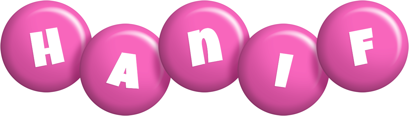 Hanif candy-pink logo