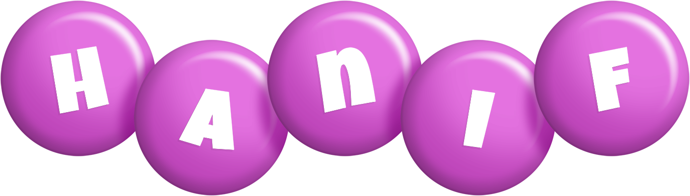 Hanif candy-purple logo