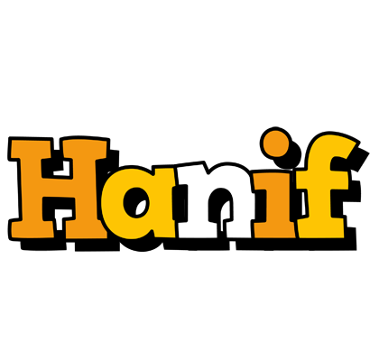 Hanif cartoon logo