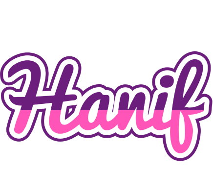 Hanif cheerful logo