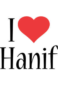 Hanif i-love logo