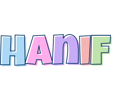 Hanif pastel logo
