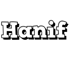 Hanif snowing logo