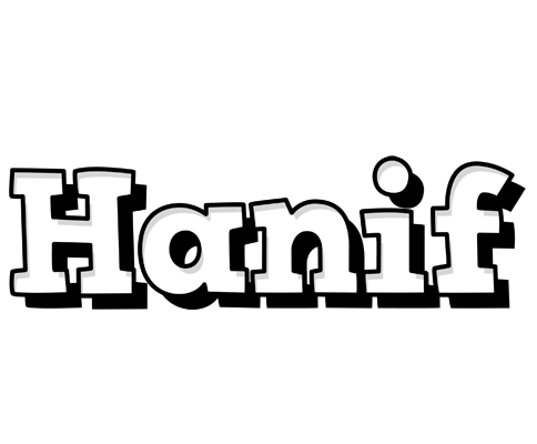 Hanif snowing logo