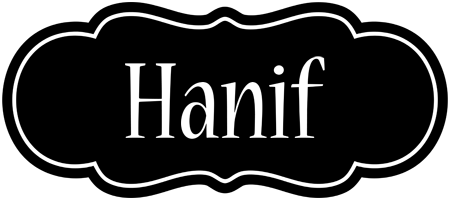 Hanif welcome logo