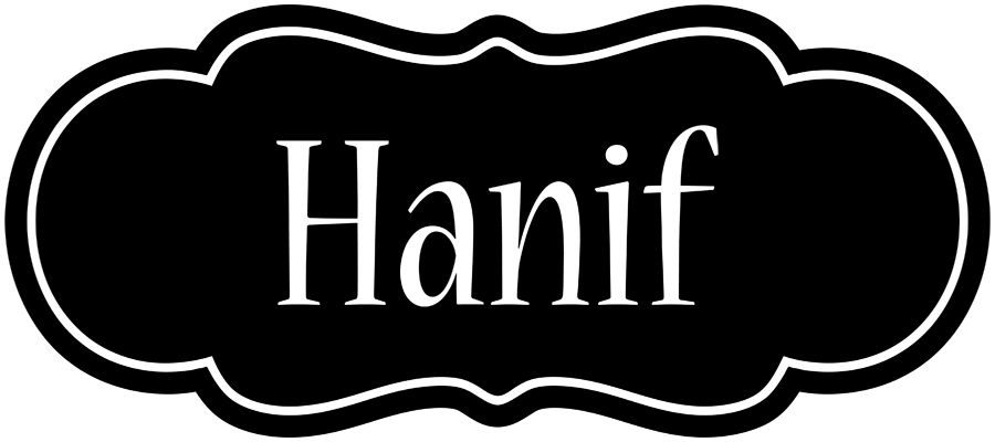 Hanif welcome logo