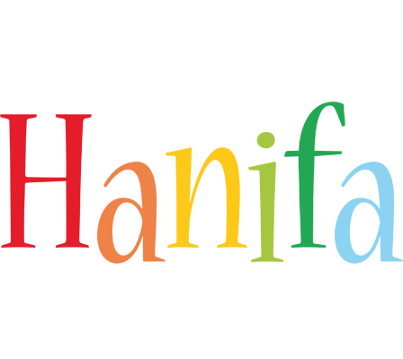 Hanifa birthday logo