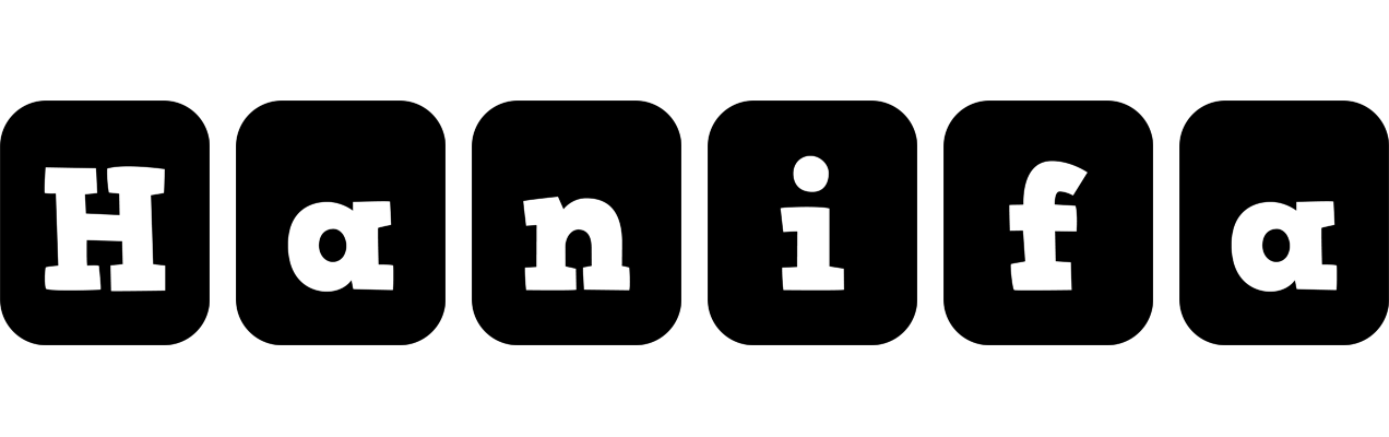 Hanifa box logo