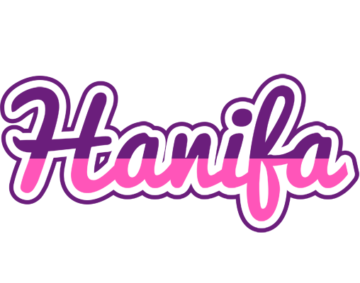 Hanifa cheerful logo