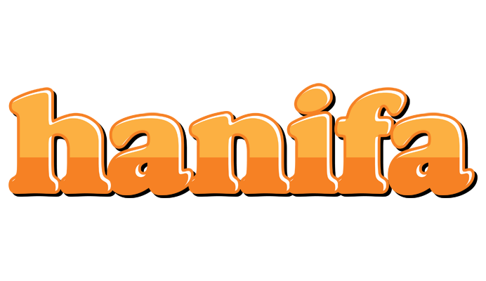 Hanifa orange logo
